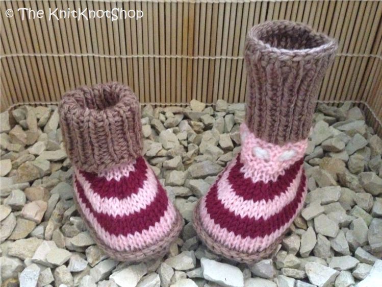 Pdf Strickanleitung Babyschuhe Stripes Mypatterns De